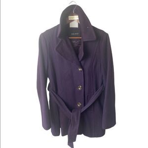 NINE WEST royal purple peacoat // L
